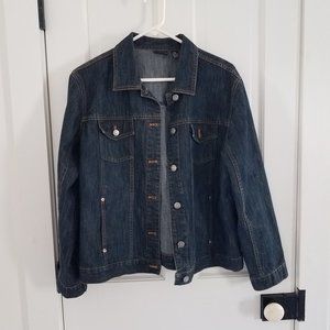 Chico's Denim Jacket Size 2 (Large)
